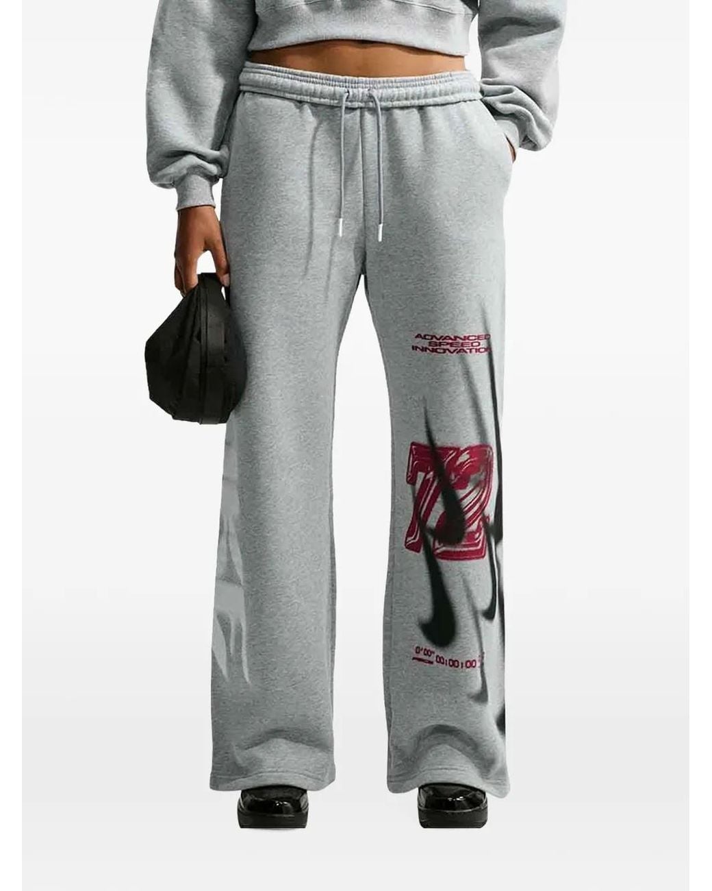 Nike Gray Studio Fleece Track Pants