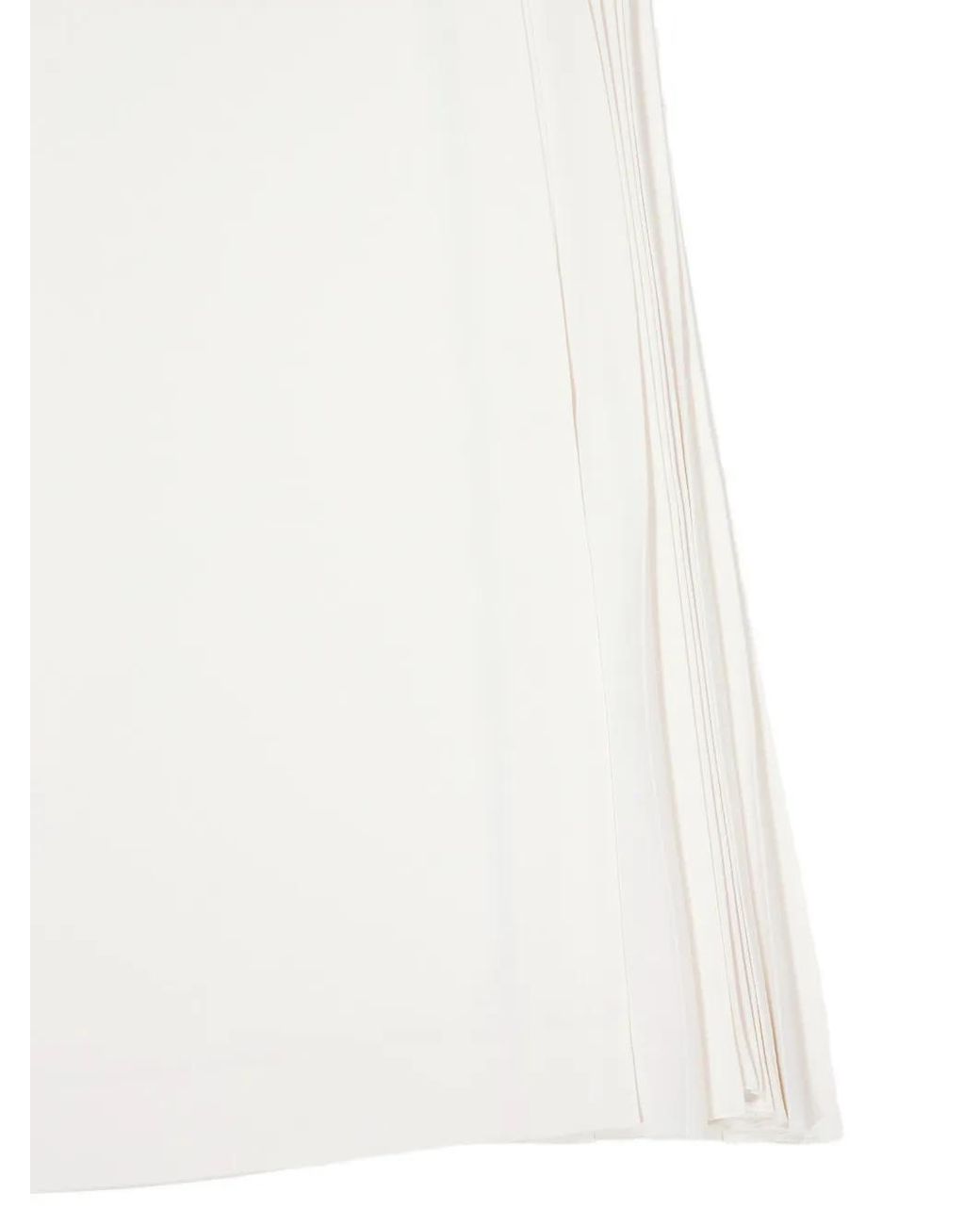 Zeus + Dione White Nova Side Pleat Trousers