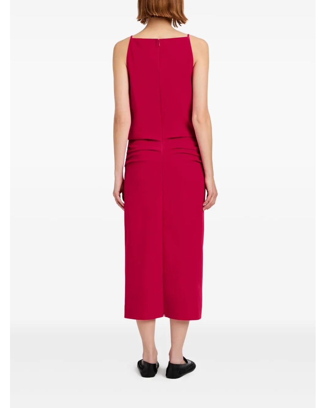 Proenza Schouler Red Priya Midi Dress