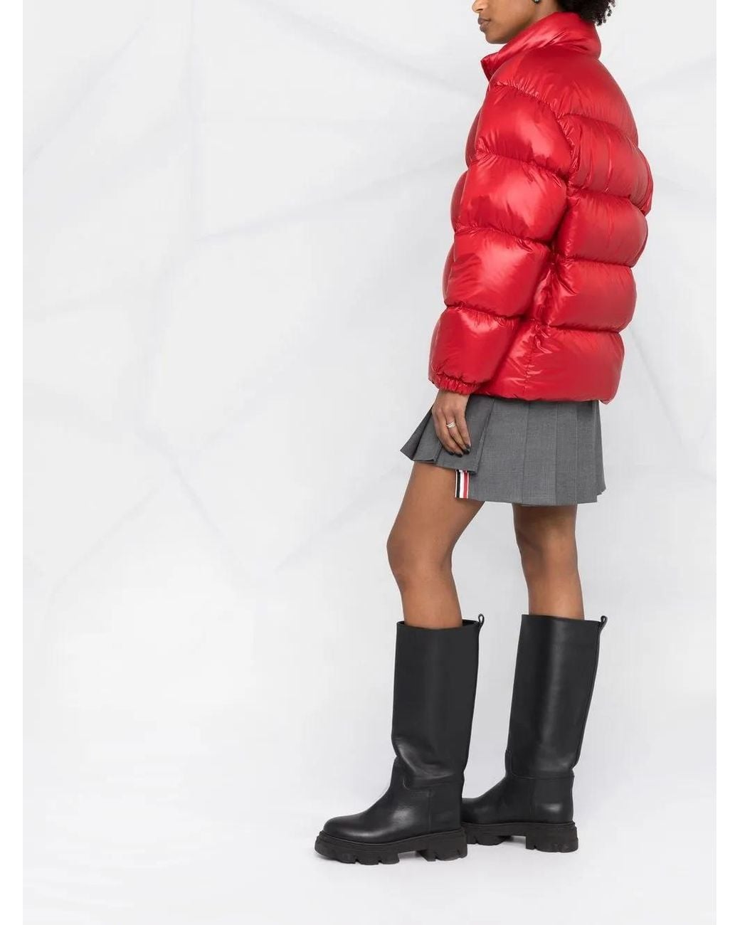 Prada Re-Nylon Donsjack in het Red