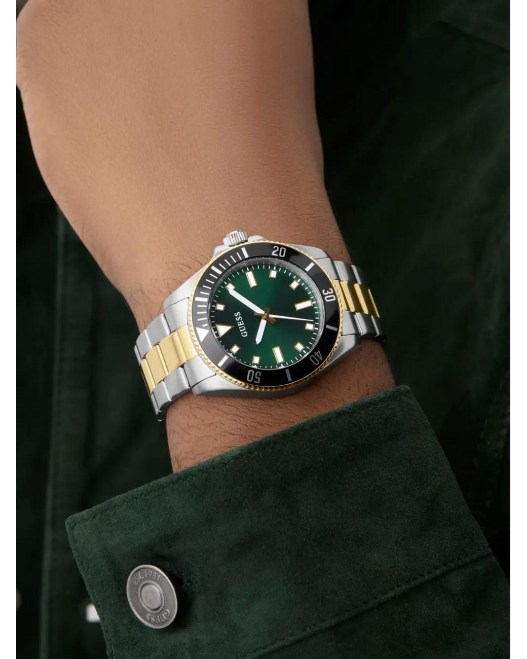 Modello di Guess in Green da Uomo