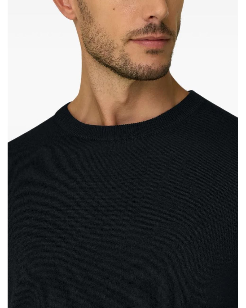 Boggi Black Crew Neck for men