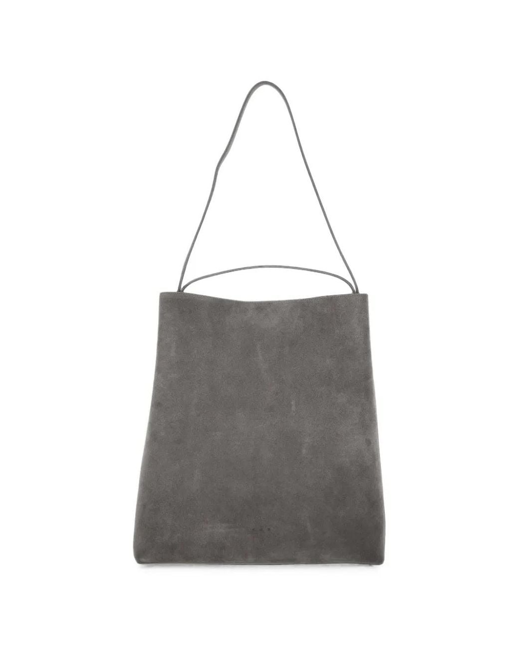 Aesther Ekme Gray Suede Shoulder Bag