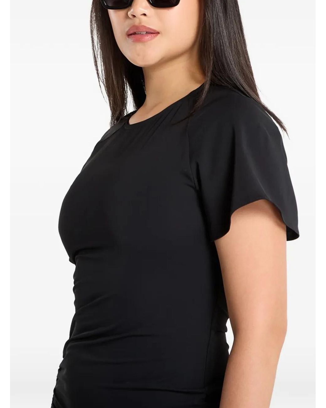 Samsøe & Samsøe Black Saalbero Asymmetric Mini Dress