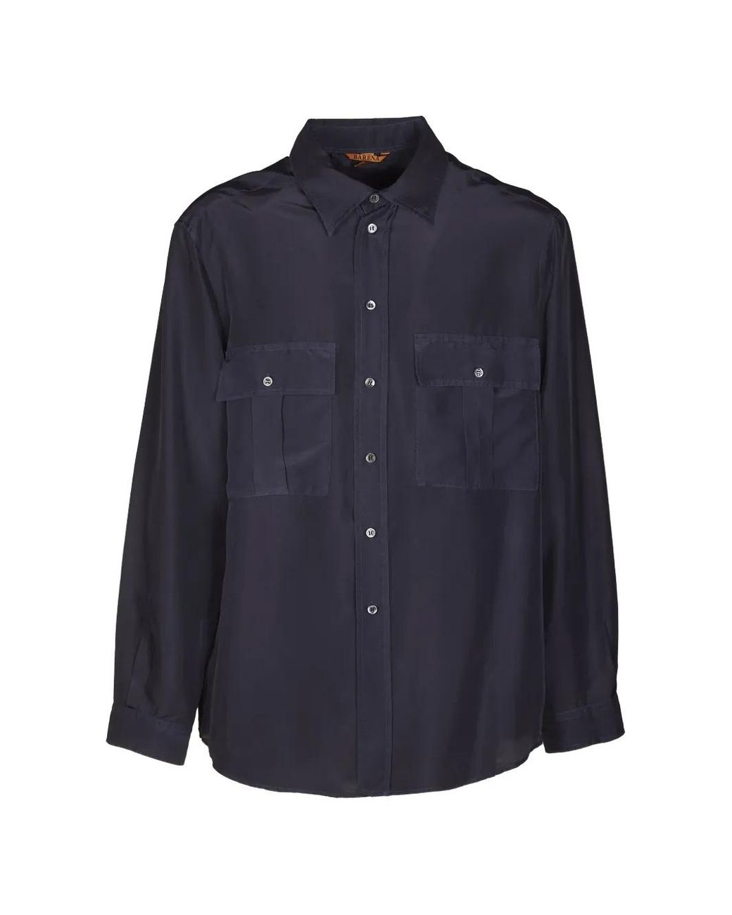 Barena Blue Flap-Pocket Shirt for men