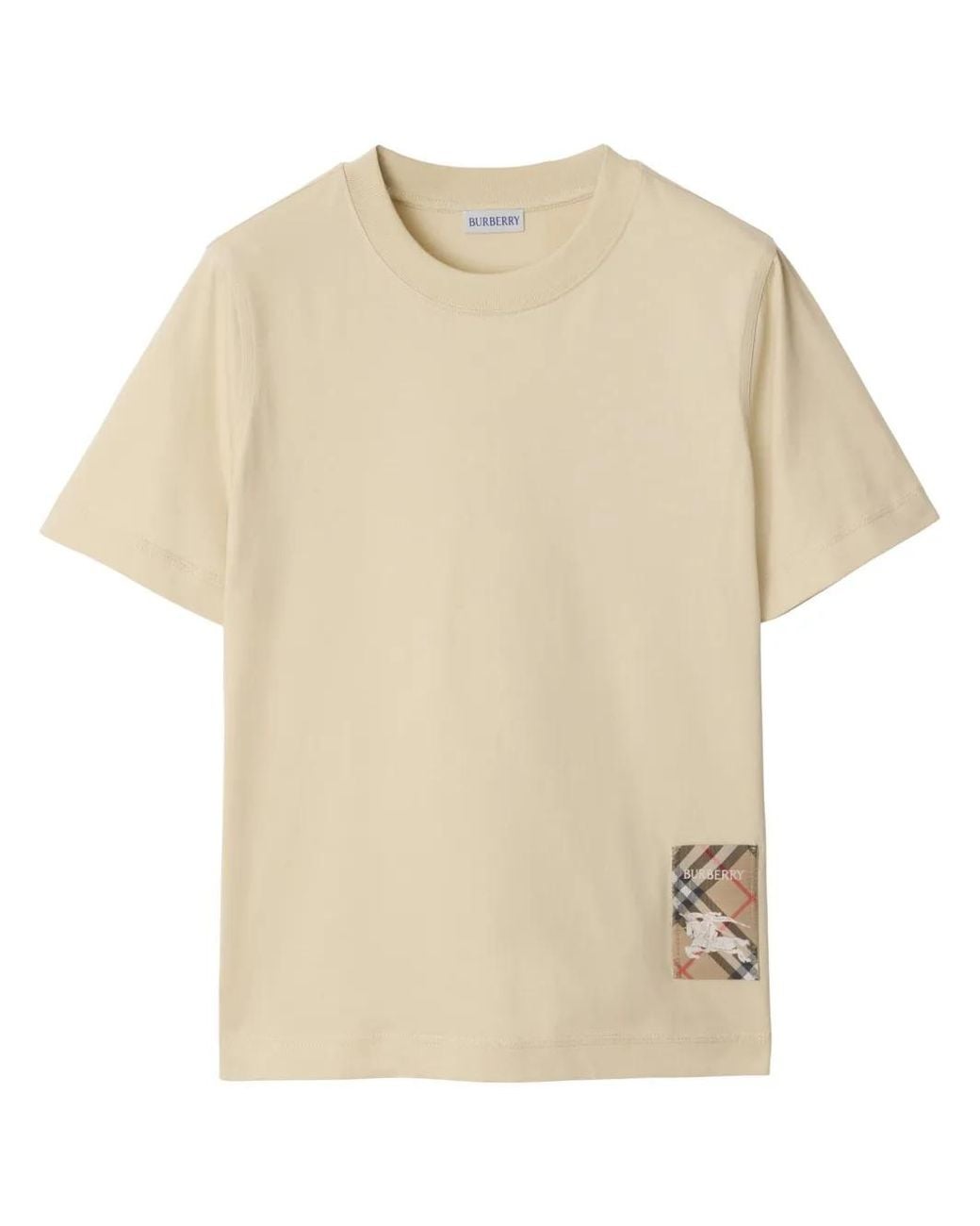 Burberry Natural Cotton T-Shirt