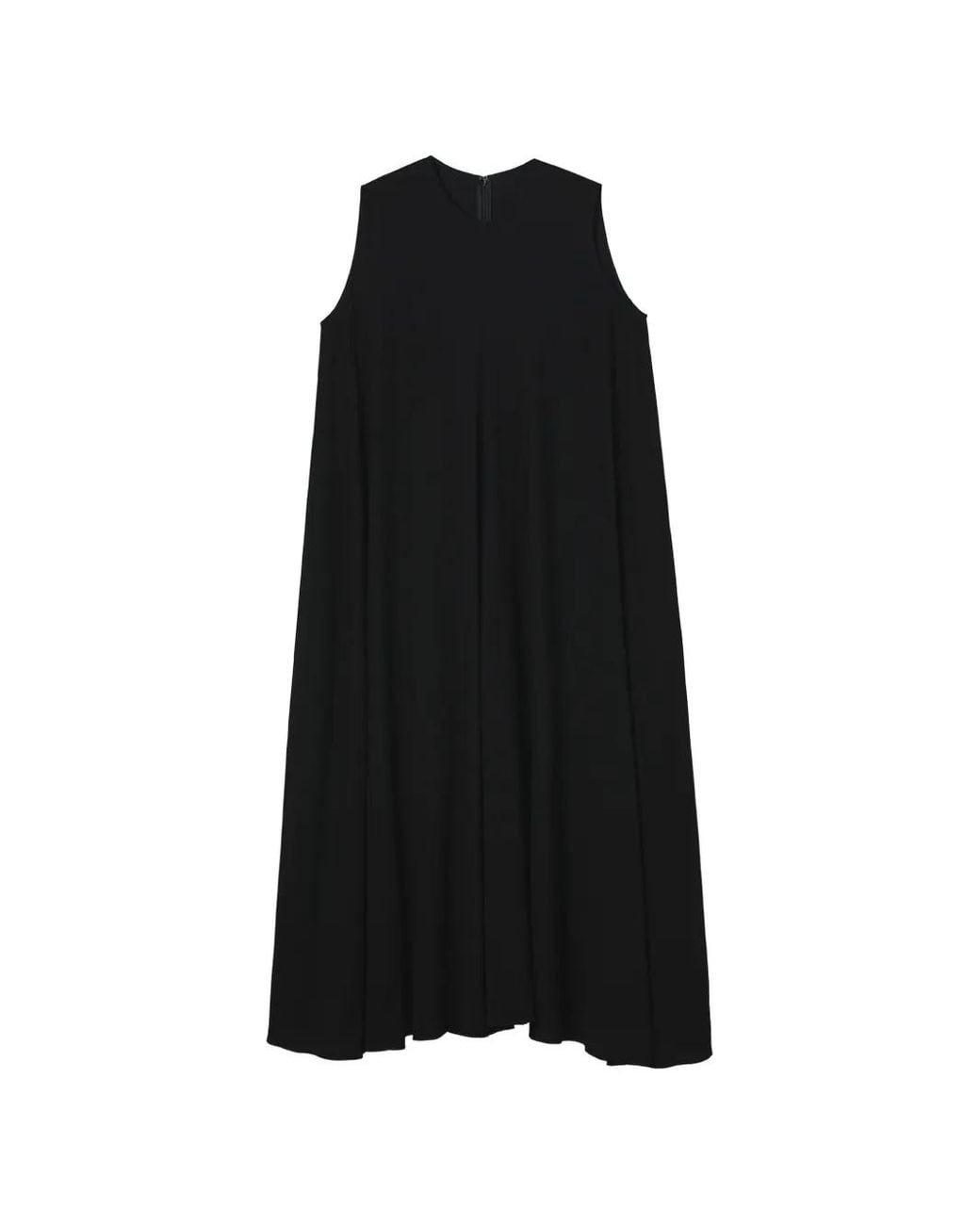 Enfold Black Sleeveless Flared Maxi Dress
