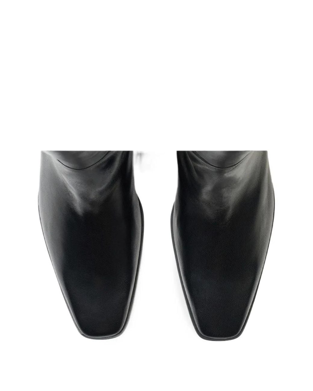 Scarosso Black Ambrosia Square-Toe Boots