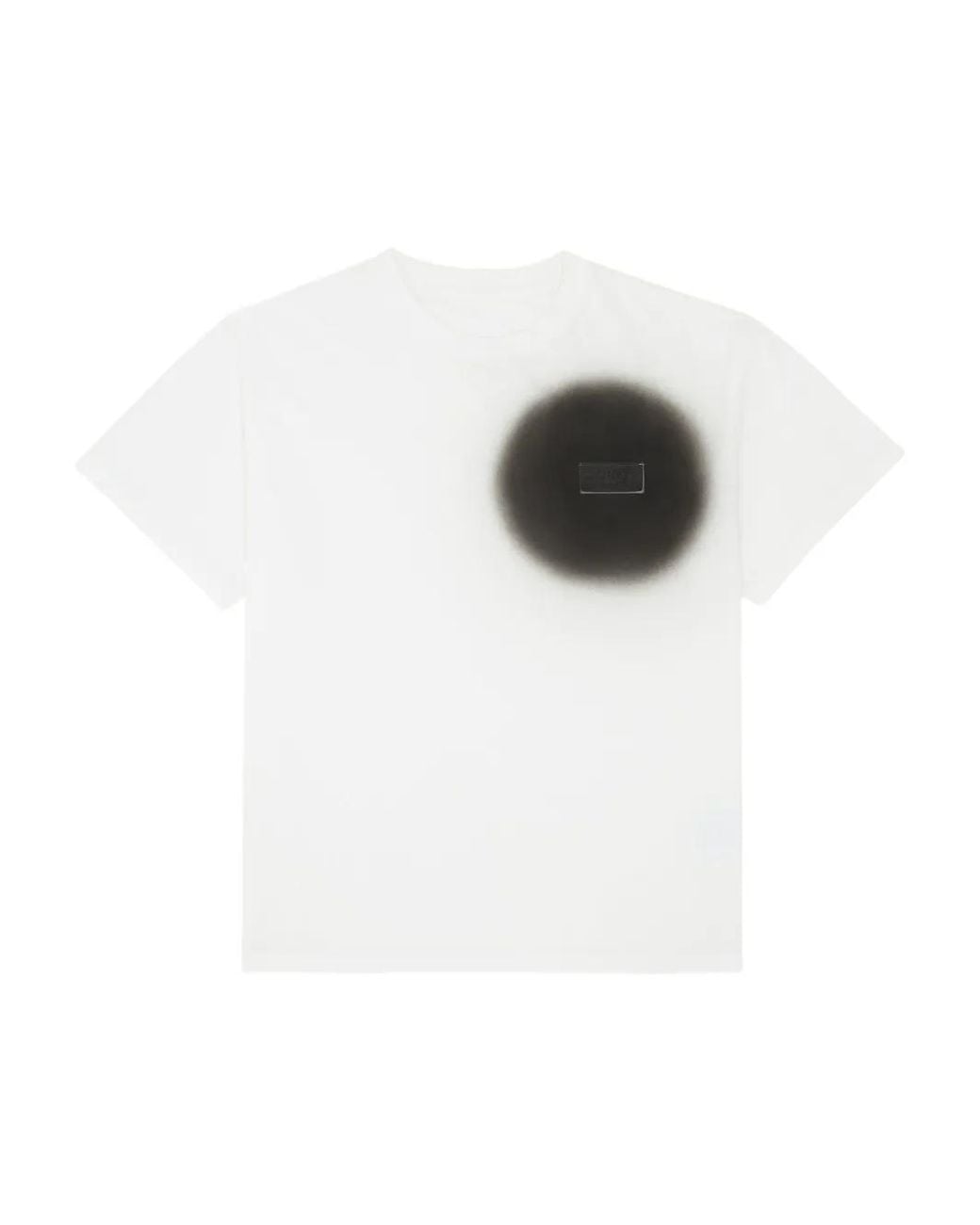 MM6 by Maison Margiela White Round-Neck Graphic T-Shirt for men