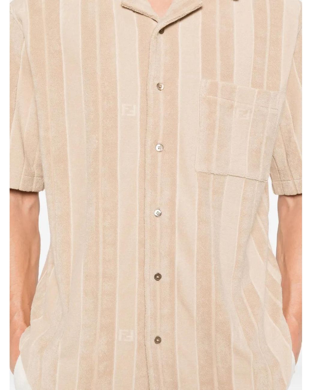 Fendi Natural Stripe Shirt for men