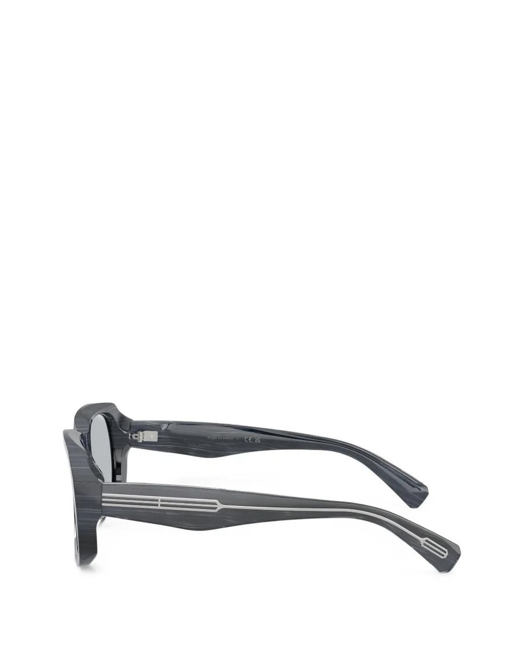 Brunello Cucinelli Gray Geometric-Frame Sunglasses