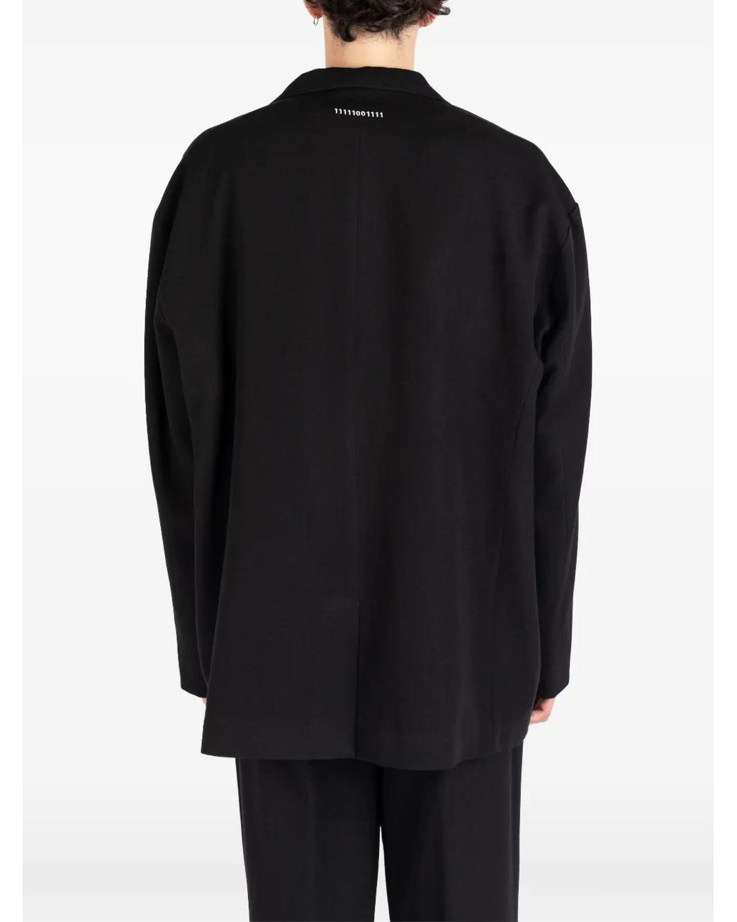 Societe Anonyme Black Berry Oversized Wool Jacket