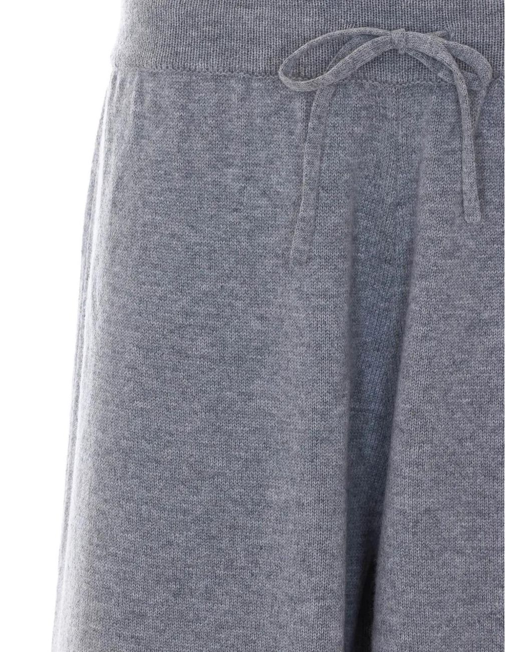 ELEH Gray Drawstring Knitted Track Pants