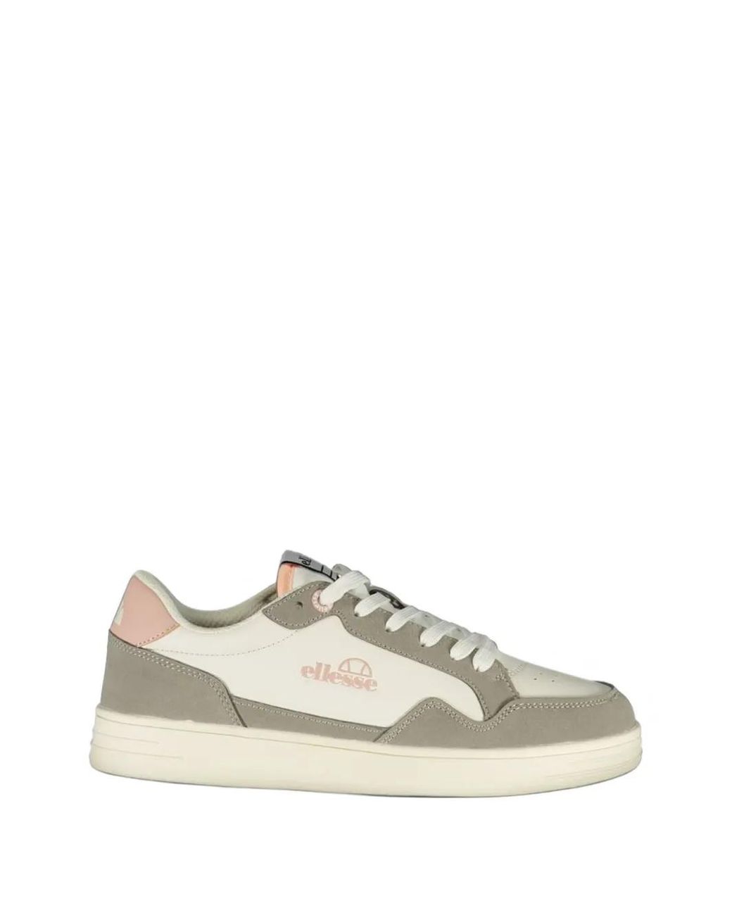 Ellesse White Logo-Print Panelled Sneakers