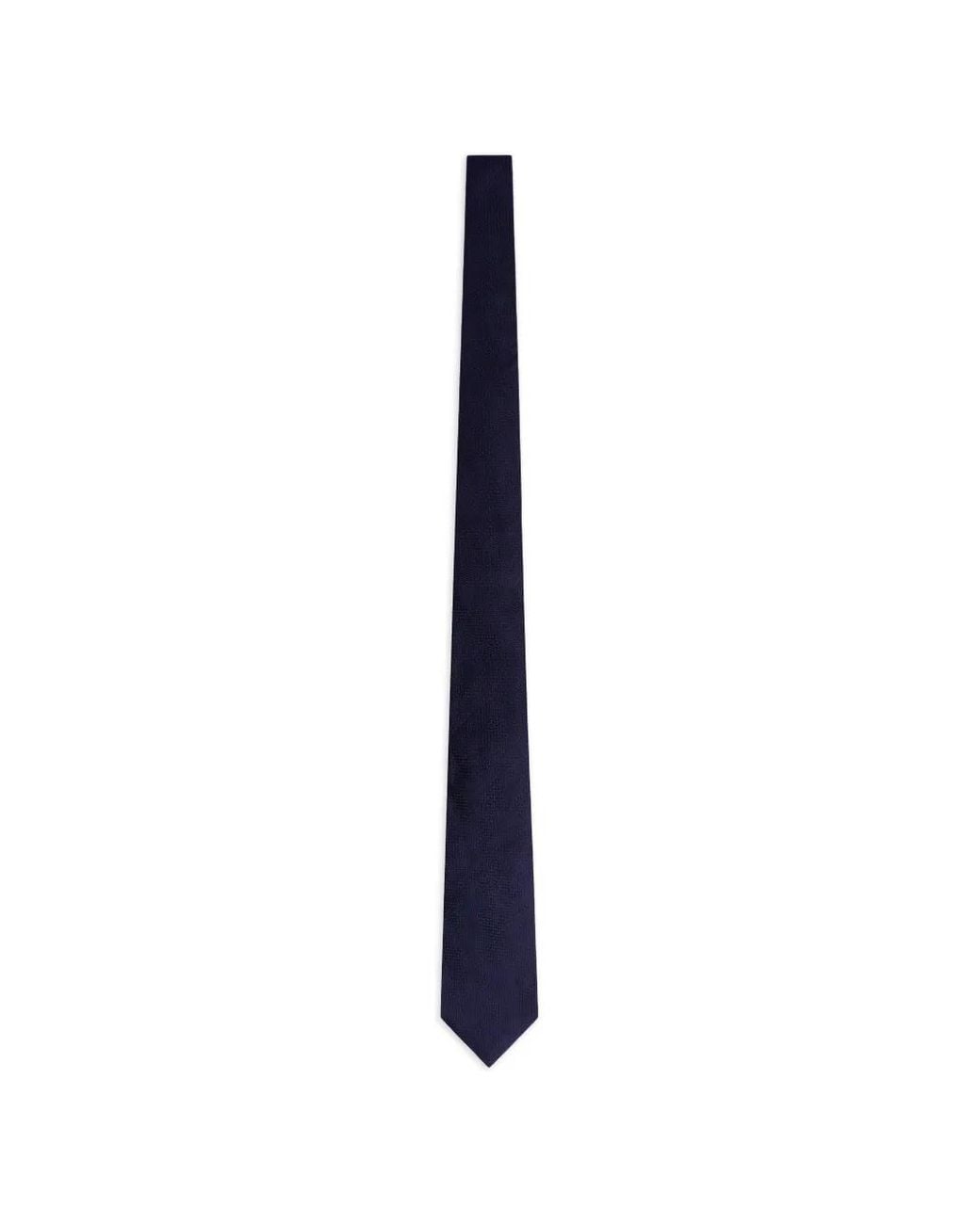 Fursac Blue Patterned Silk Tie for men