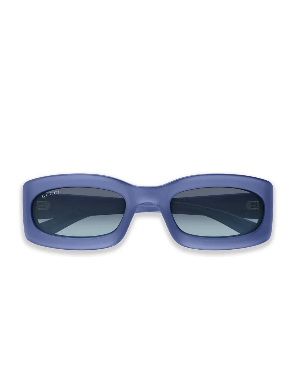 Gucci Blue Rectangle-Frame Sunglasses