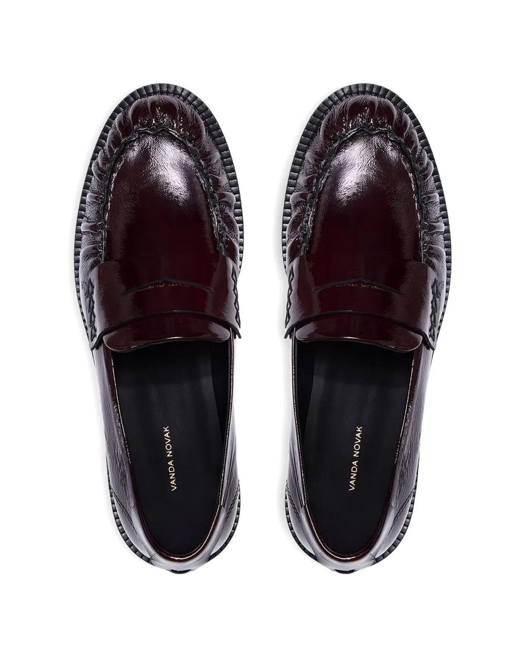 VANDA NOVAK White Greta Fringed Loafers