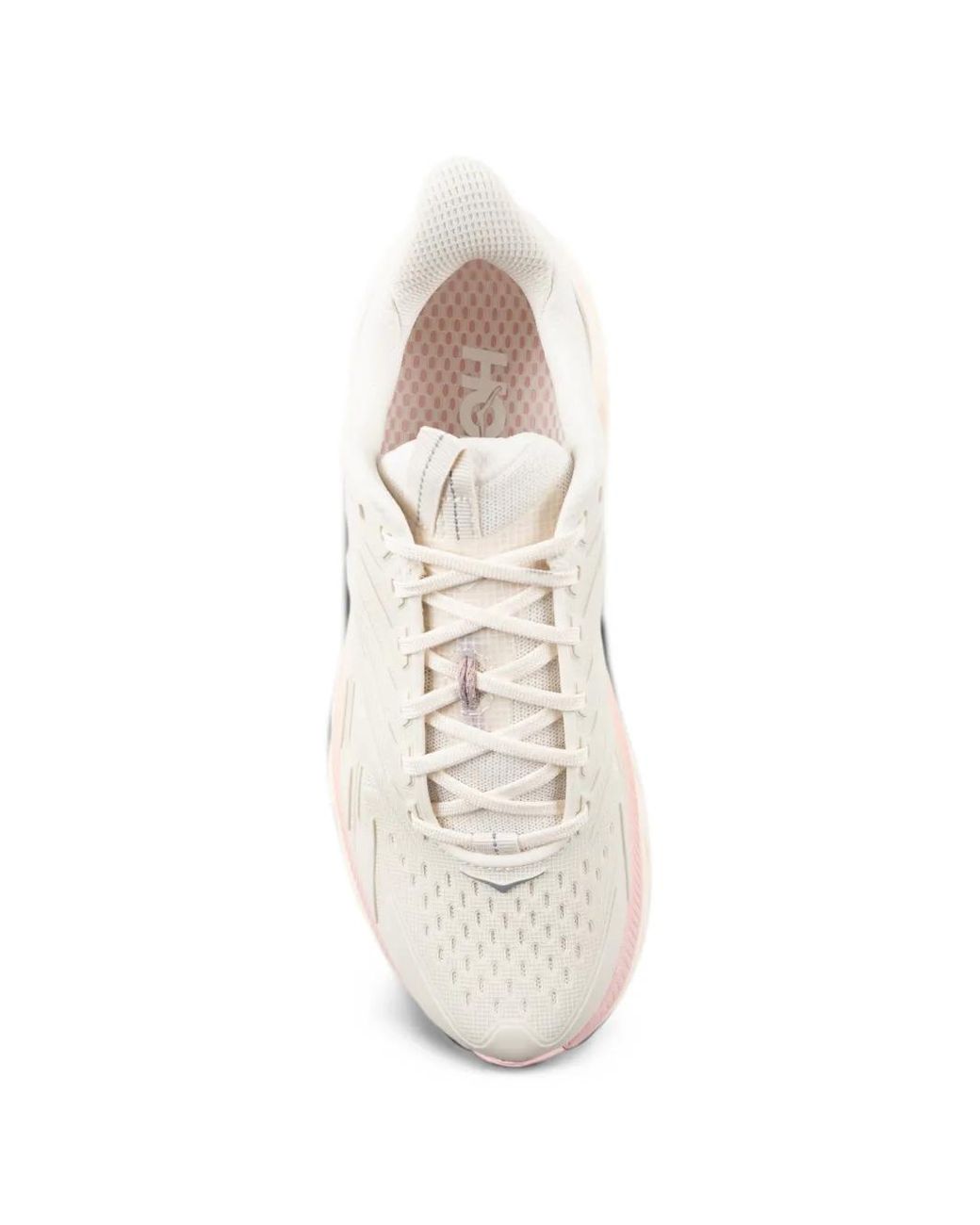 Hoka One One White Logo-Patch Chunky Sneakers