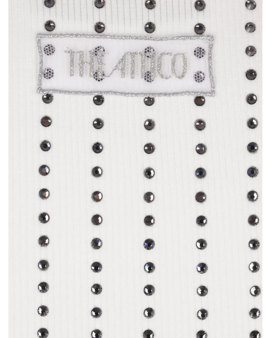 The Attico White Embellished Top