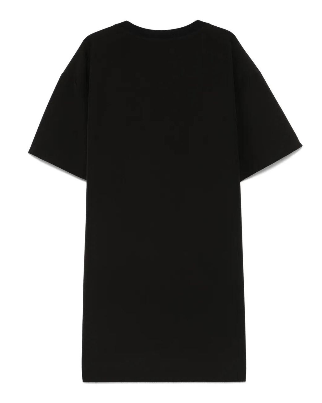 Moschino Black Peg-Patch Midi Dress