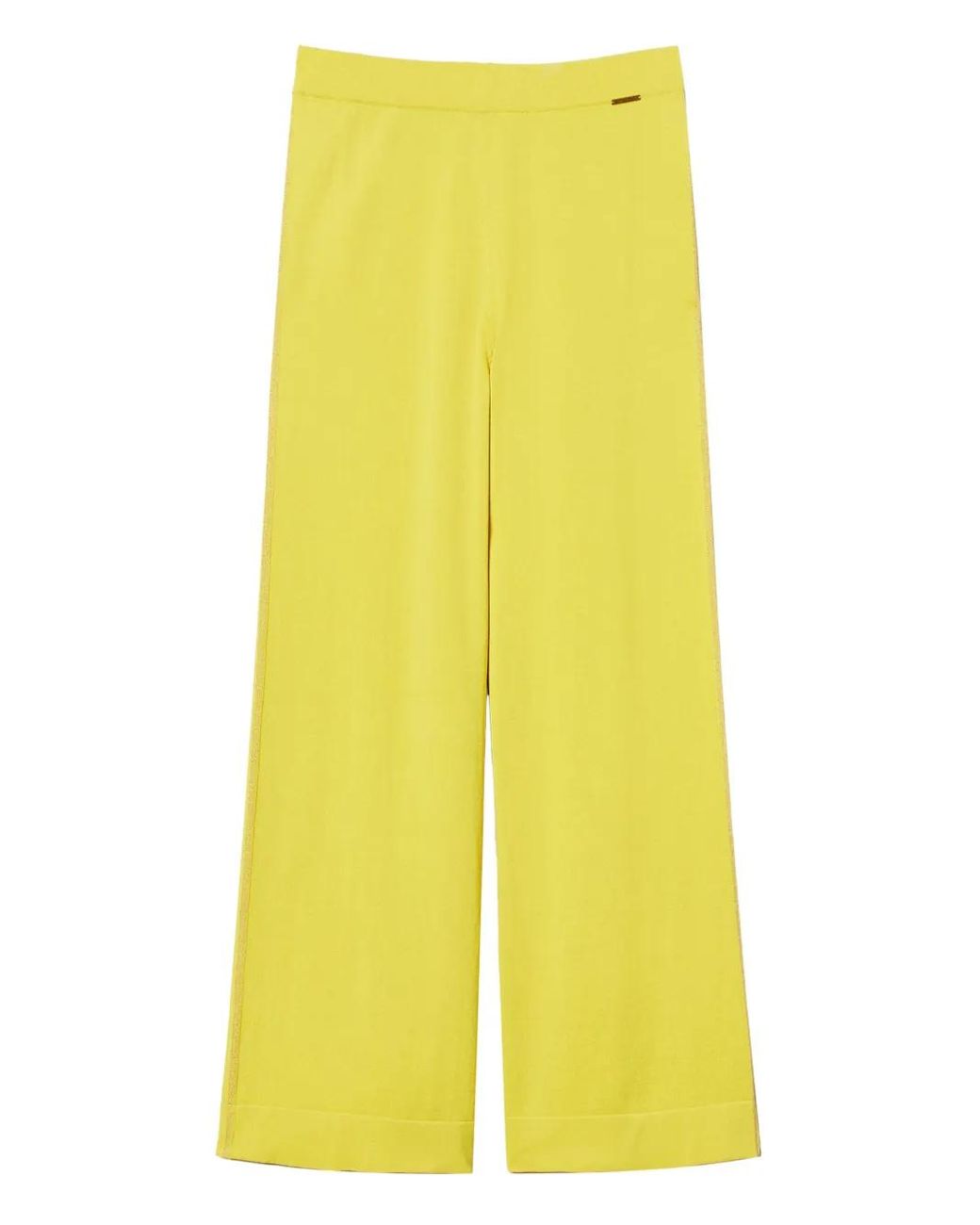 Twinset Yellow Knitted Trousers