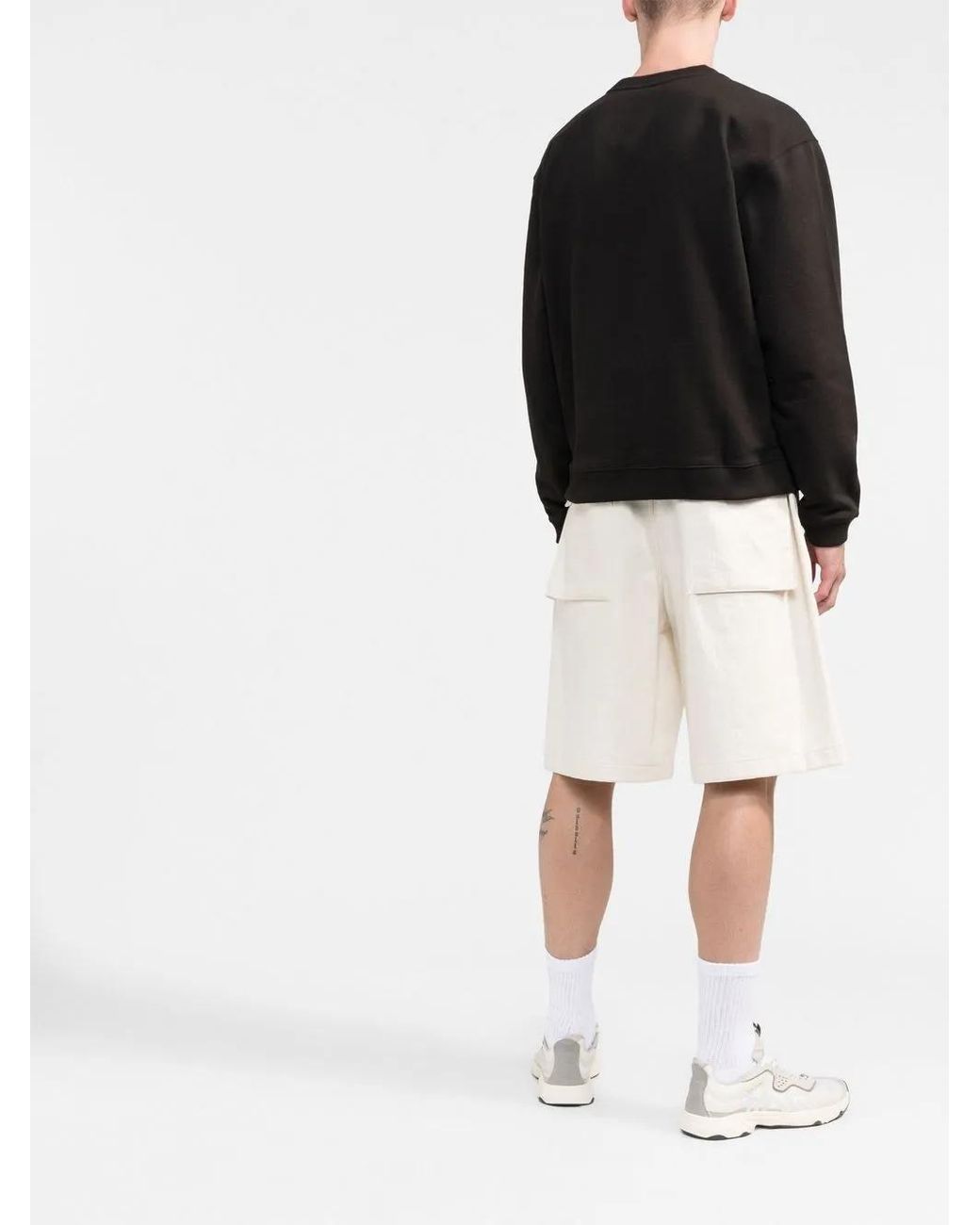 KENZO Black Boke Flower-Embroidered Cotton Sweatshirt for men