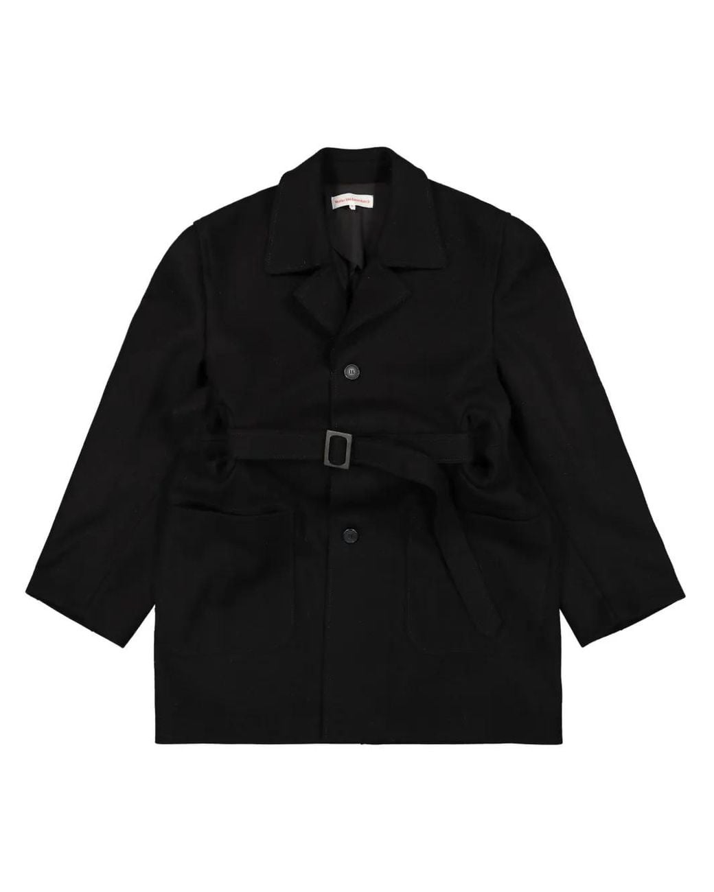 Walter Van Beirendonck Black Tunnel Coat for men