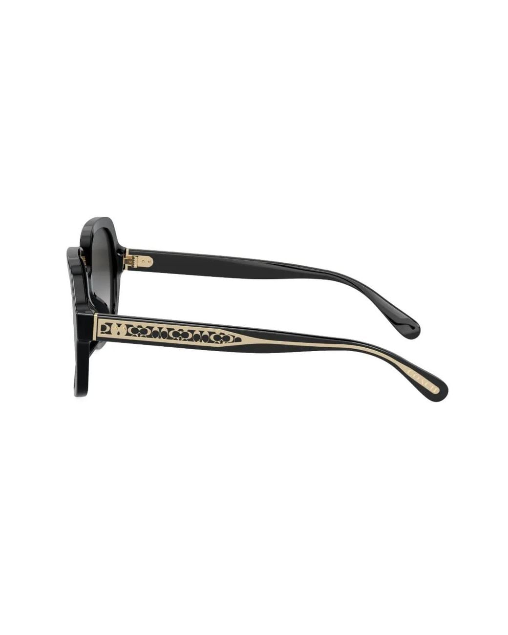COACH Black Square-Frame Sunglasses