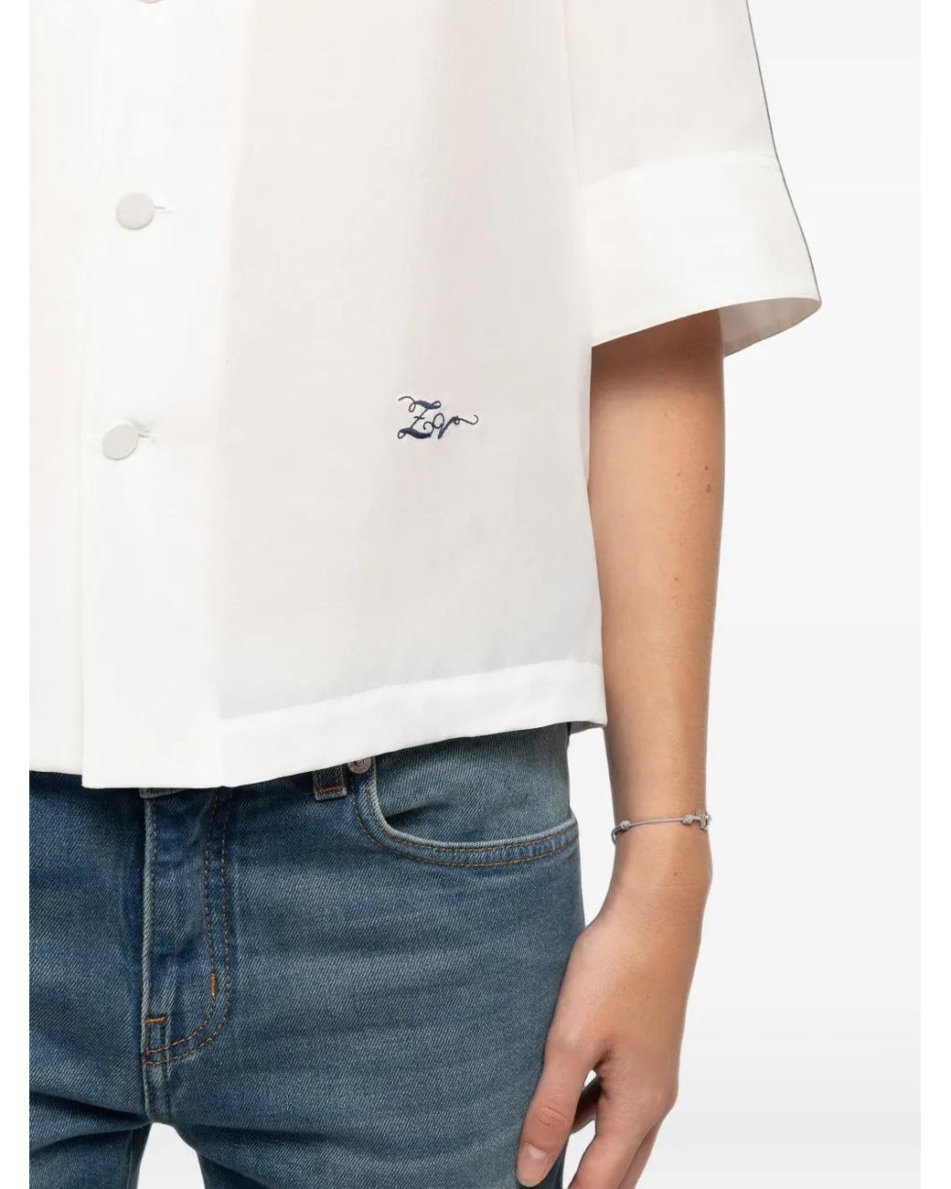 Zadig & Voltaire White Telmy Silk Shirt