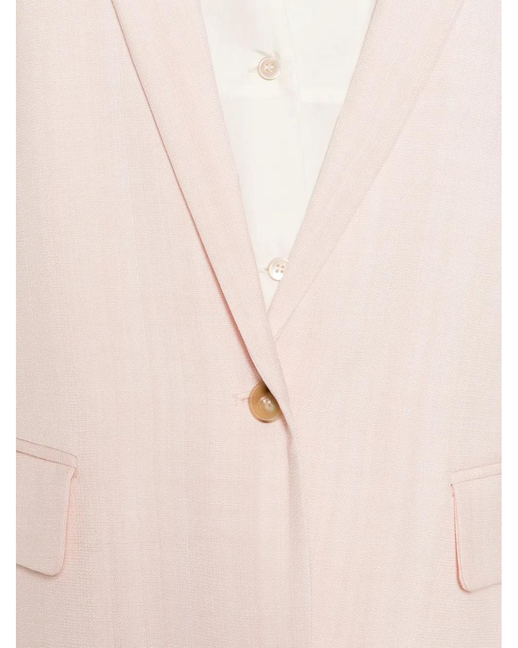 Forte_forte Pink Button Single-Breasted Blazer
