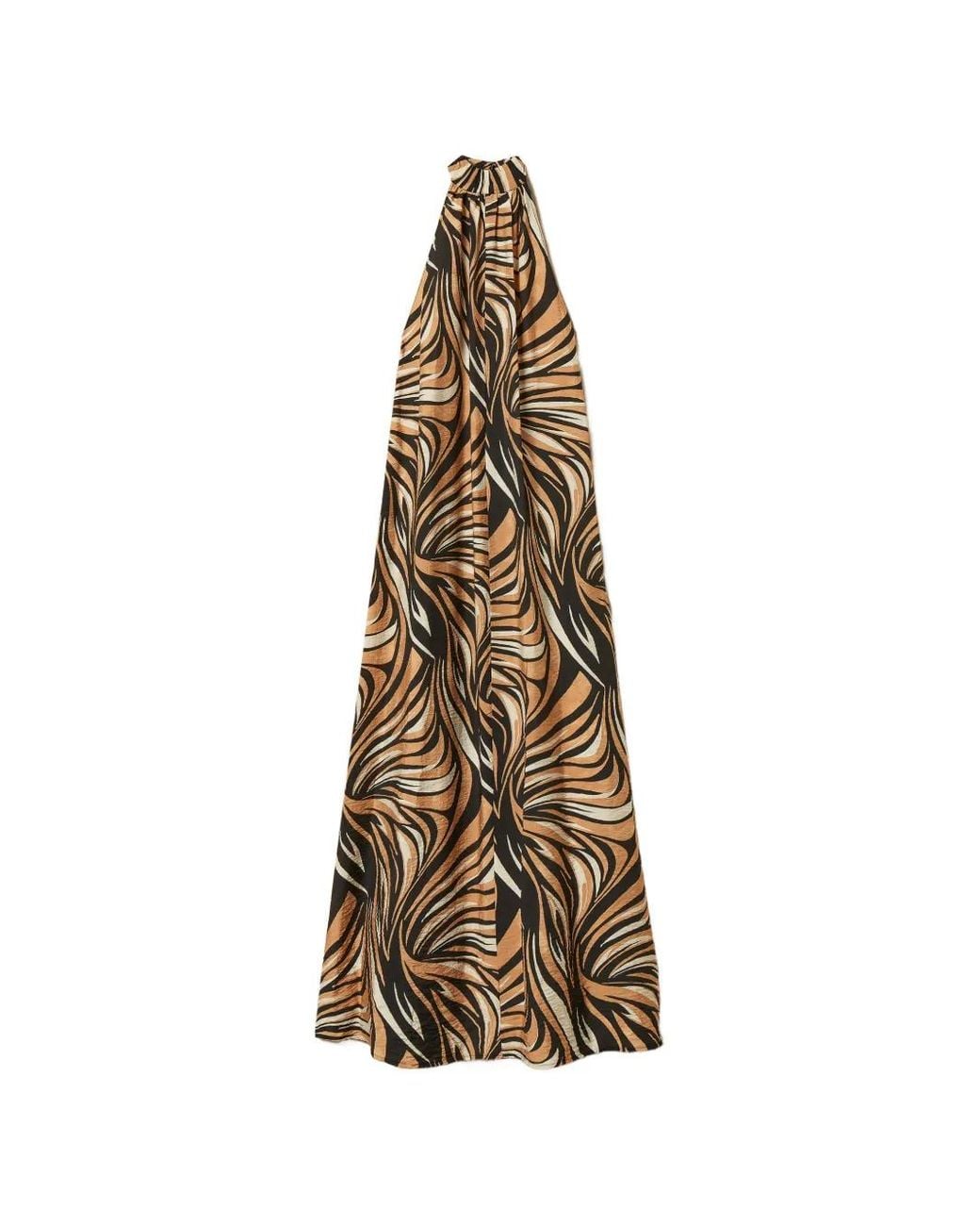 Twinset Natural Graphic-Print Maxi Dress