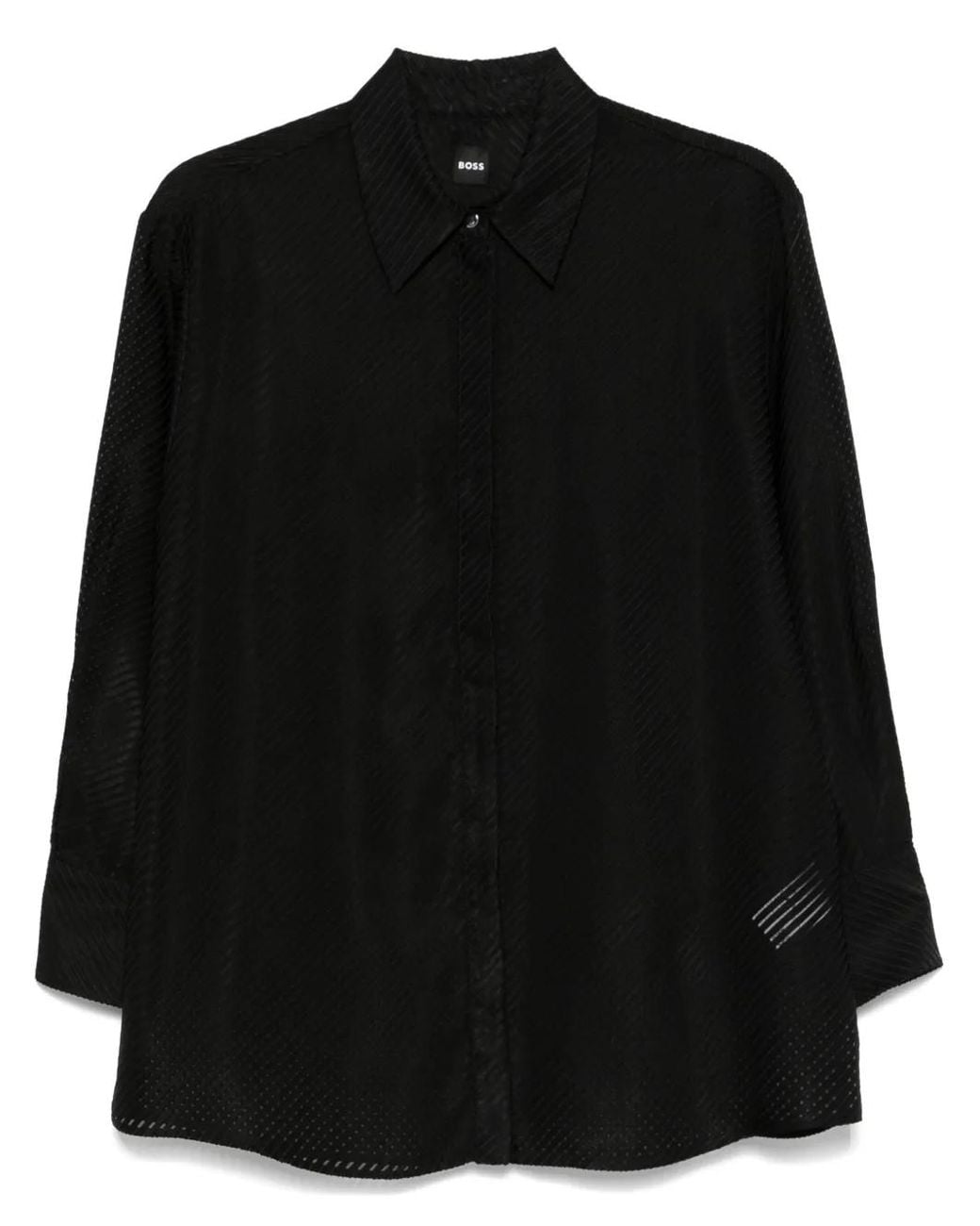Boss Black Burnout Stripe Blouse