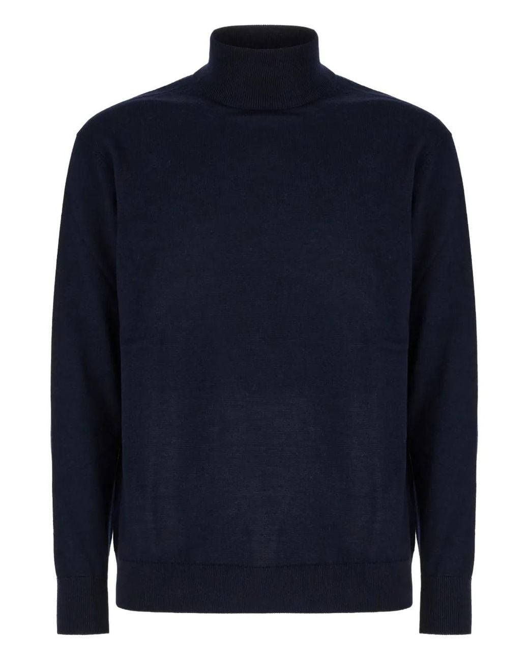 Diana Studio Blue Turtleneck Wool Sweater for men