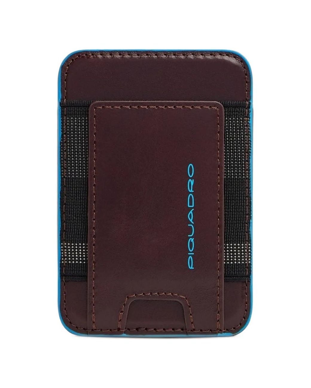 Piquadro Purple Square Leather Magsafe Cardholder