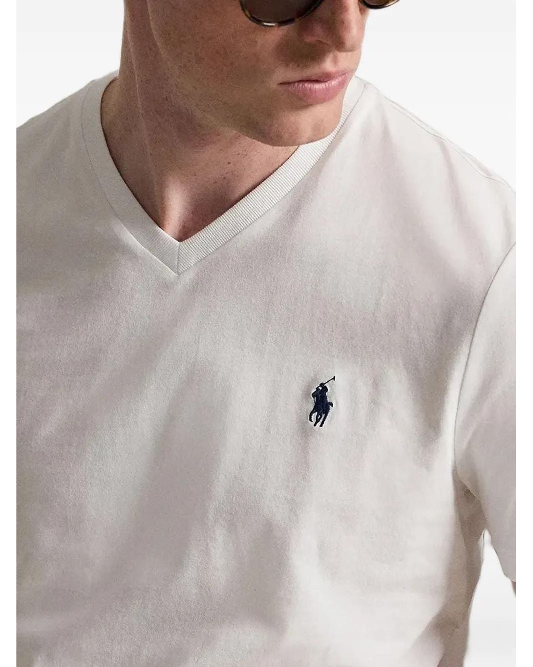 Polo Ralph Lauren Gray T-Shirt À Logo Brodé for men