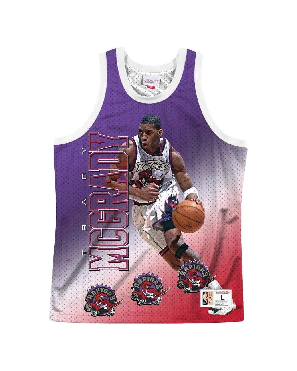 Mitchell & Ness Purple Nba Toronto Raptors Tracy Mcgrady "Behind The Back" Vest for men