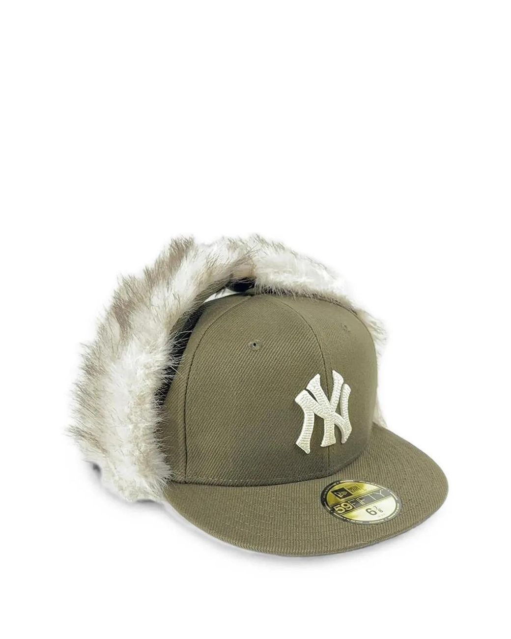 KTZ Green 59Fifty Fitted Dogear New York Yankees Mlb Cap for men
