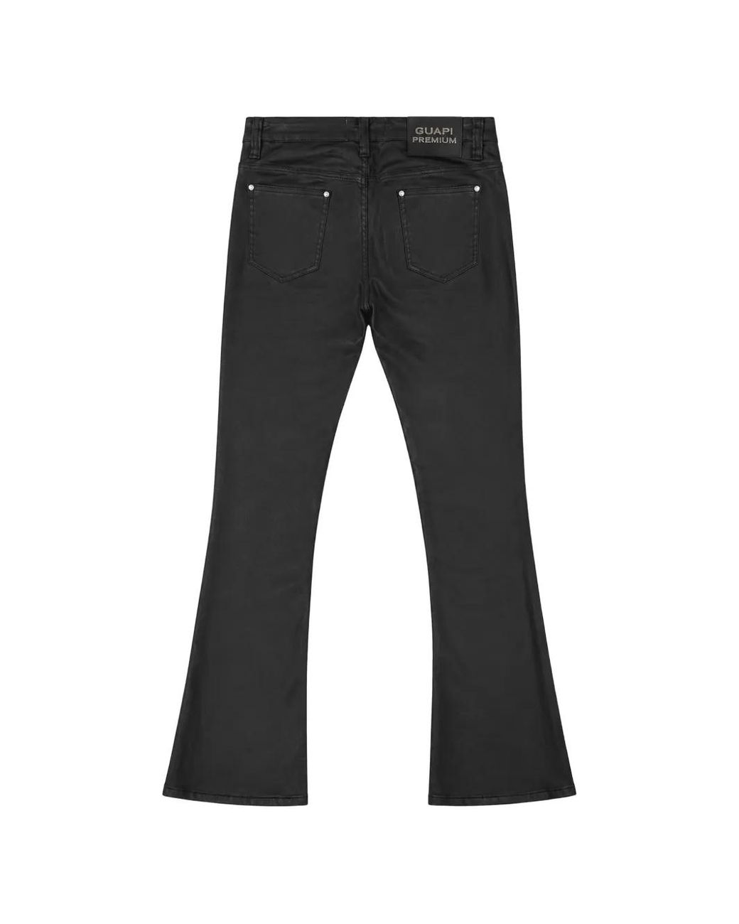 GUAPI Red Crimson Waxed-Denim Jeans for men
