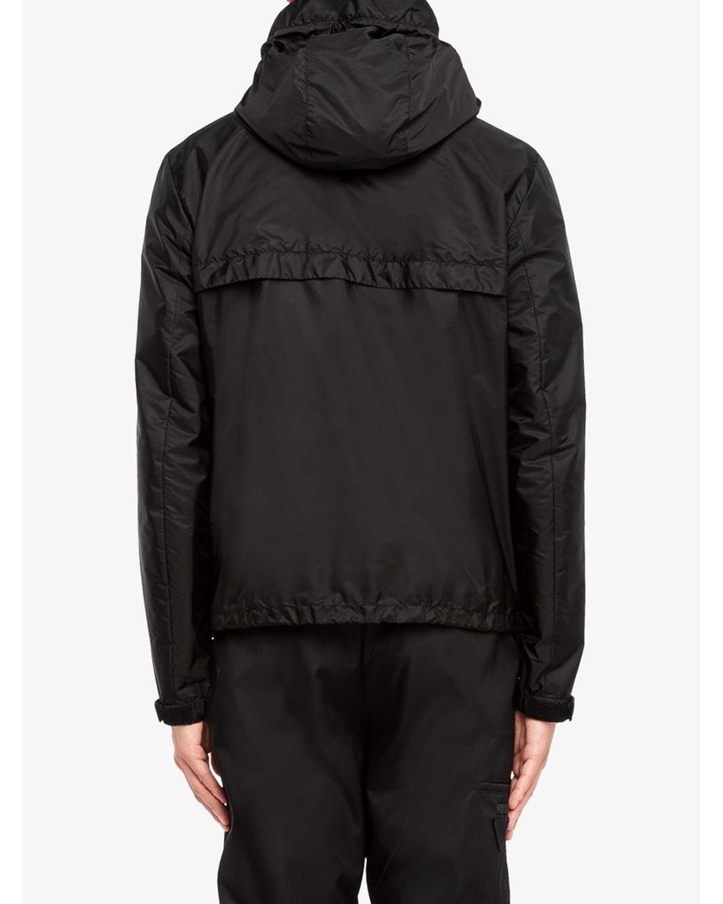 Prada Re-nylon Blouson Jacket in Black 