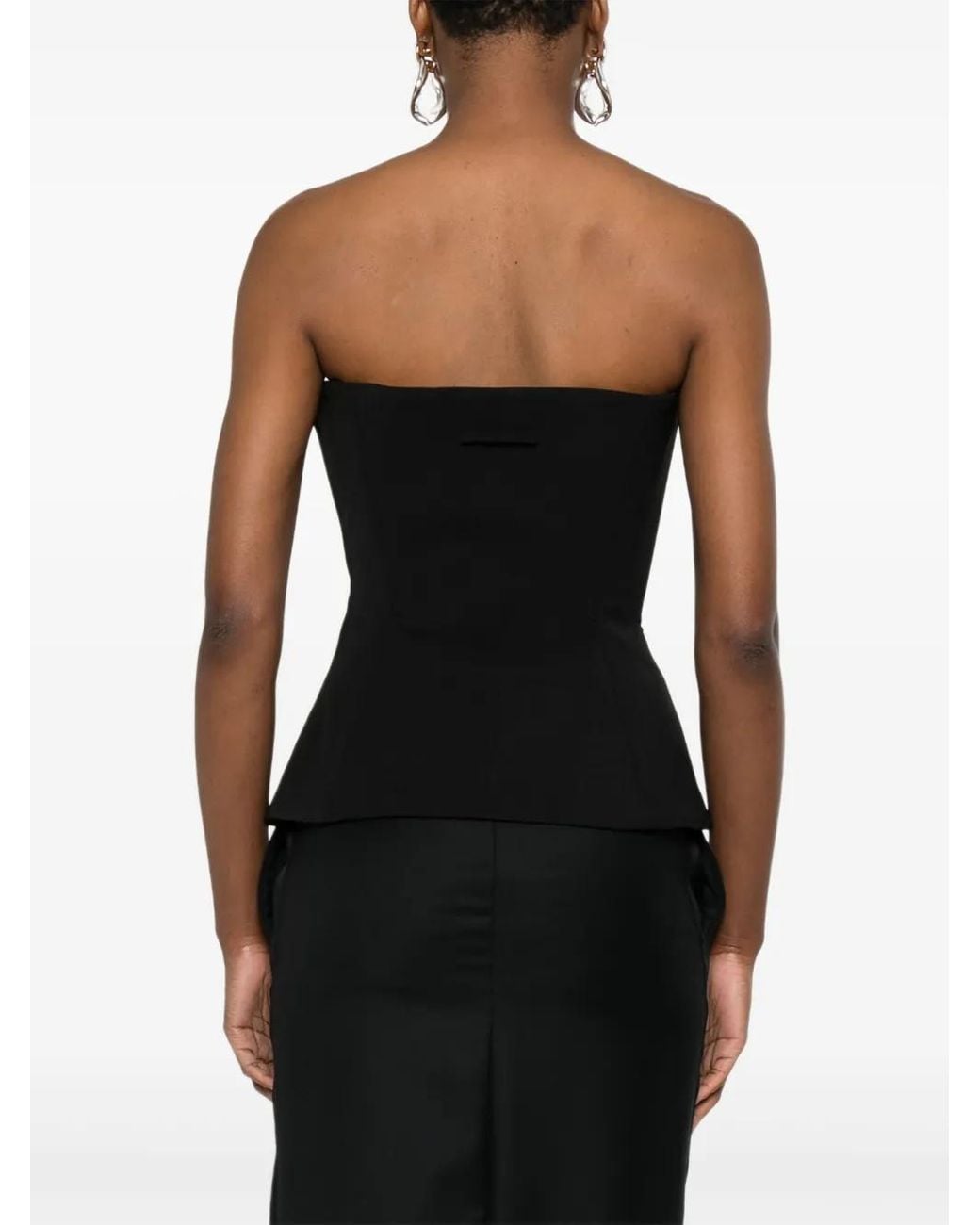 Jean Paul Gaultier Black Strapless Bodice Top