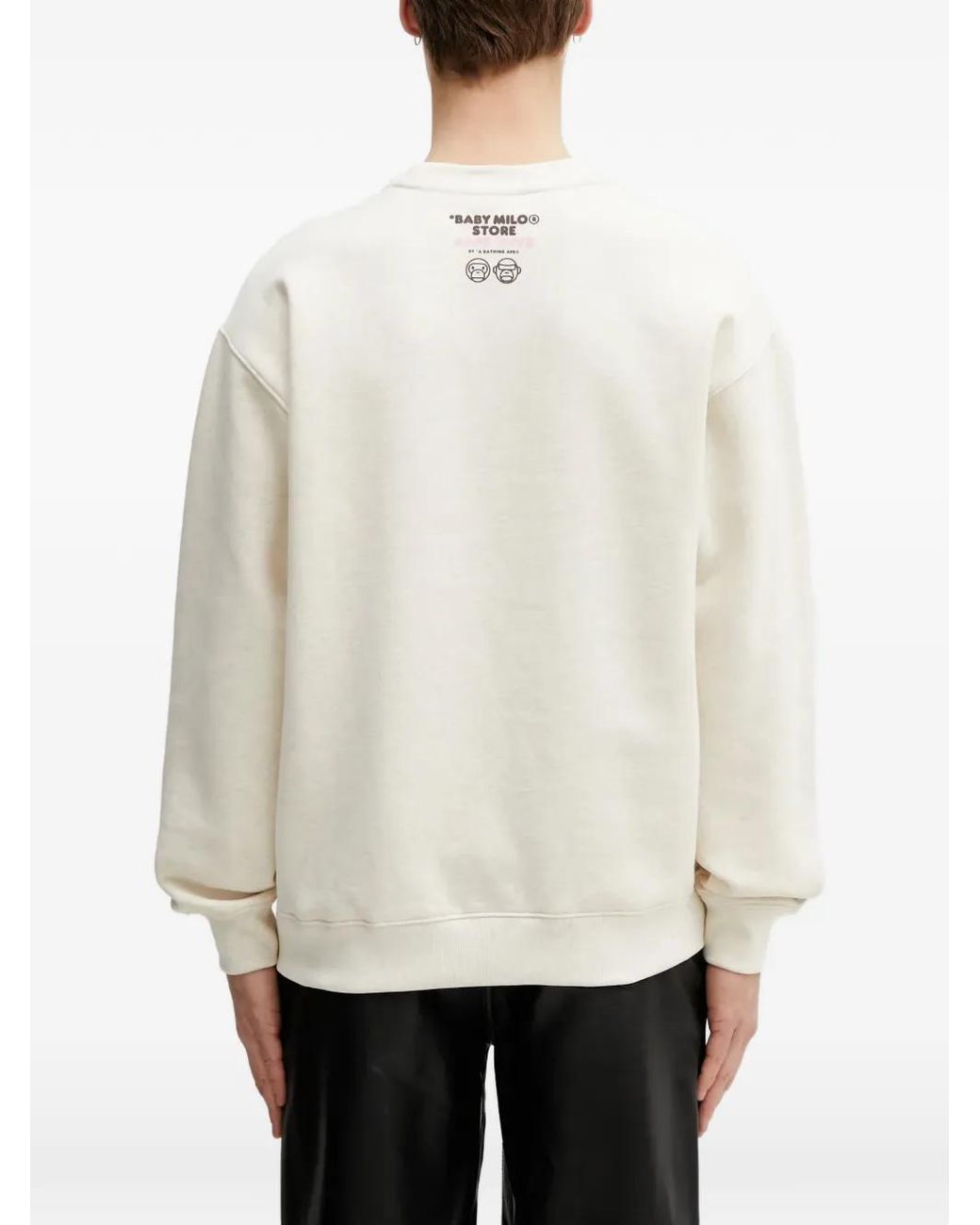 Aape By A Bathing Ape Natural X Baby Milo Store Aapeunvs Crew Neck Sweatshirt for men