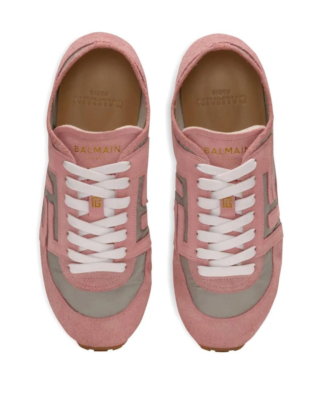 Balmain Pink Racer 45 Trainers