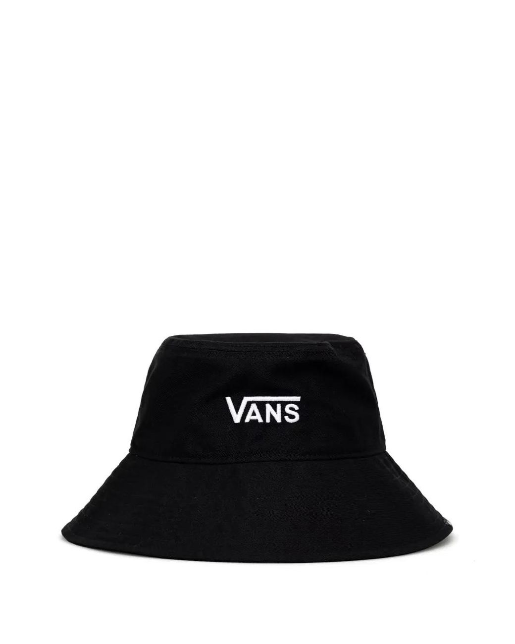 Vans Black Logo-Embroidered Drawstring Bucket Hat