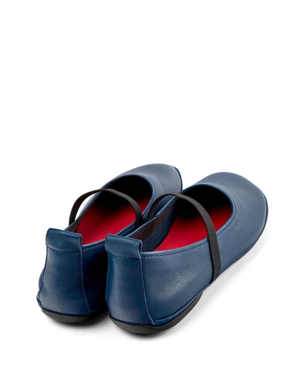 Camper Blue Right Nina Leather Ballerina Shoes
