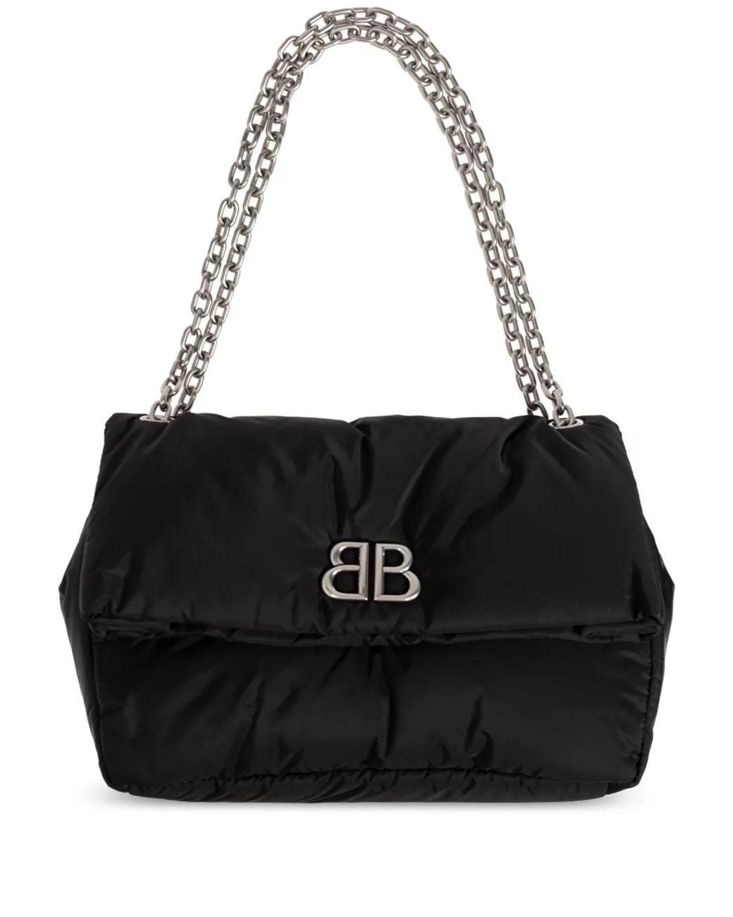 Balenciaga Black Medium Monaco Shoulder Bag