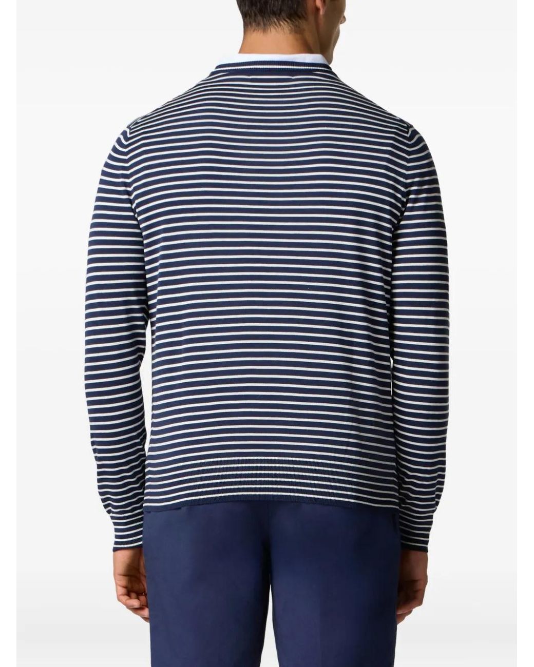 Brooks Brothers Blue Striped Sweatshirt for men