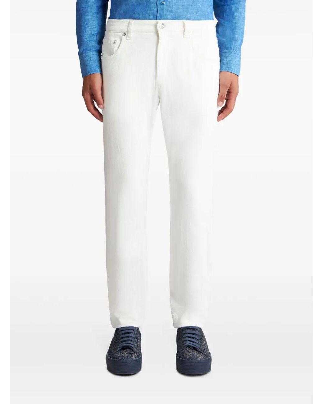 Etro White Jeans for men
