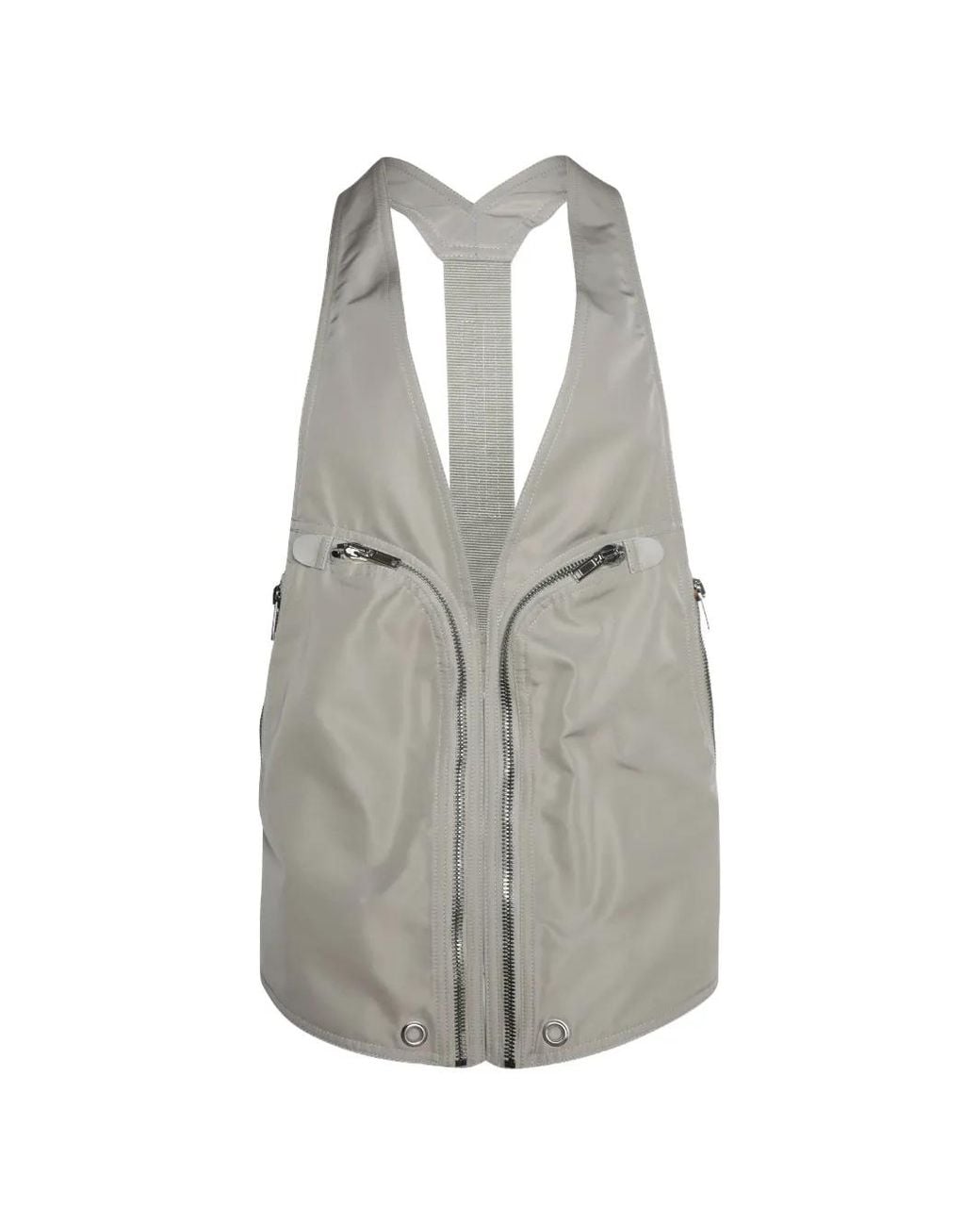 Rick Owens Gray Bauhaus Vest for men