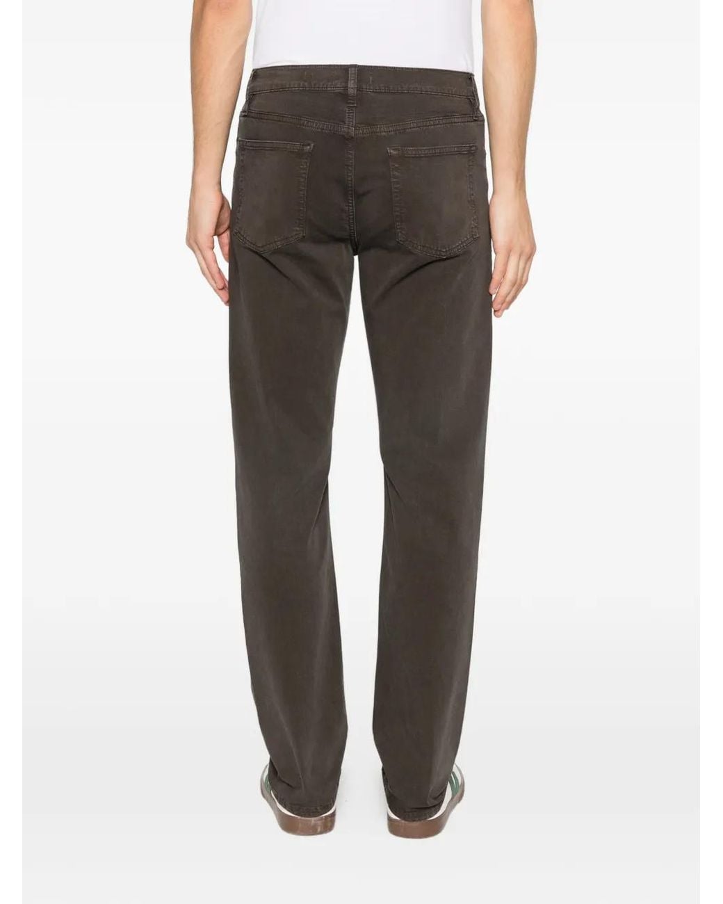 FRAME Gray Modern Straight Trousers for men