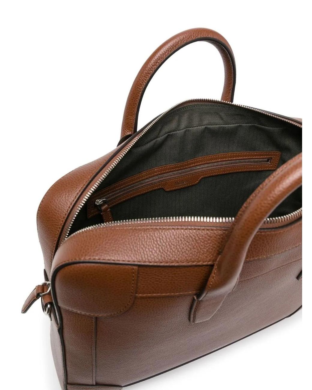 Mulberry Brown Belgrave Leather Document Bag for men